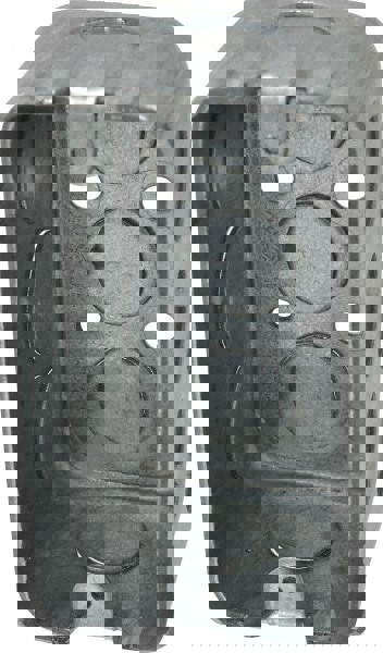 Electrical Wall Box: Steel, Rectangle, 4